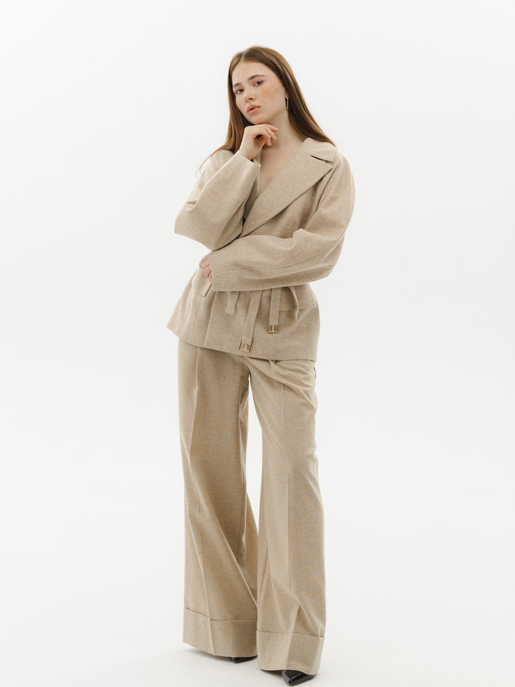 Pantaloni Timeless cu Manseta