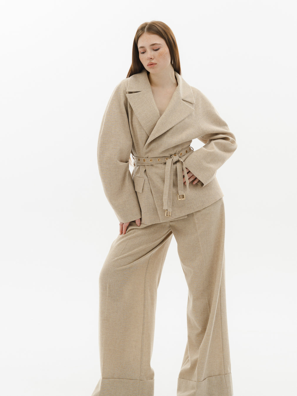 Pantaloni Timeless cu Manseta