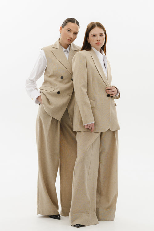 Pantaloni Timeless cu Manseta